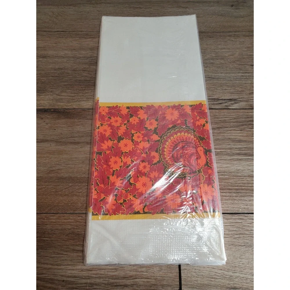 Vintage‎ Ambassador Thanksgiving Paper Table Cloth 60x102